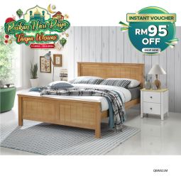 Queen Size Bed with Mattress (QBW822M)