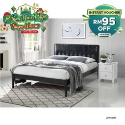 Queen Size Bed with Mattress (QBW832M)