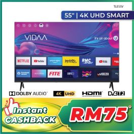SINGER 55” 4K UHD VIDAA SMART TV