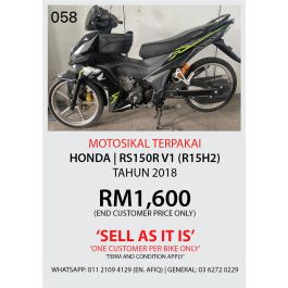 HONDA RS150R V1 (R15H2) Your Friend For Life Since 1851